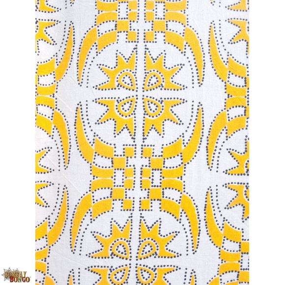 Mata Traders NW Twist Twirl Dress XS Fair Trade Handmade Block Print Handcrafted - Picture 2 of 6